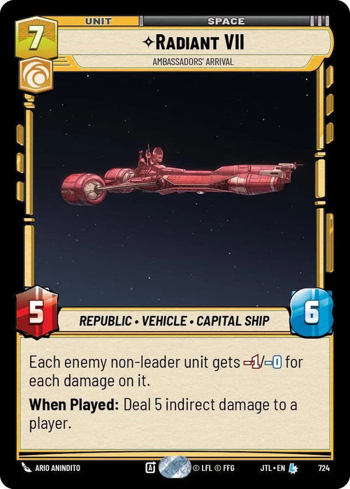 Radiant VII - Ambassadors' Arrival (Foil) (724) [Jump to Lightspeed] - for just $0.45! 