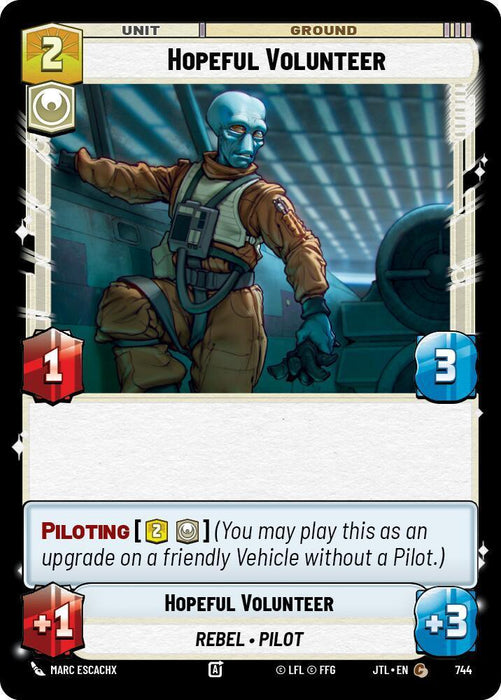 Hopeful Volunteer (Foil) (744) [Jump to Lightspeed] - for just $0.10! 