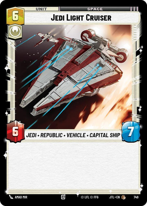 Jedi Light Cruiser (Foil) (749) [Jump to Lightspeed] - for just $0.10! 