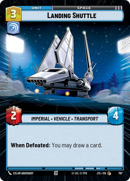 Landing Shuttle (Hyperspace Foil) (797) [Jump to Lightspeed] - for just $0.20! 