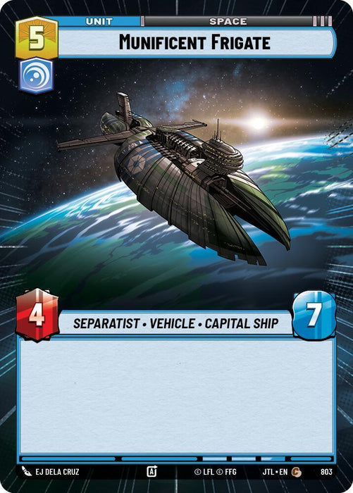 Munificent Frigate (Hyperspace Foil) (803) [Jump to Lightspeed] - for just $0.10! 