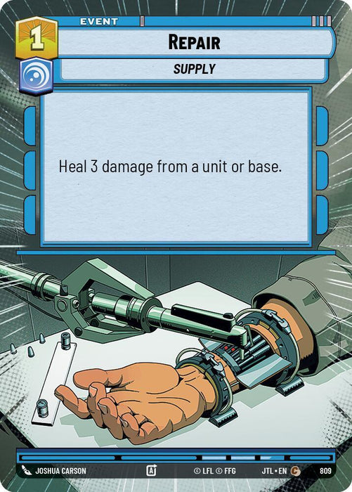 Repair (Hyperspace Foil) (809) [Jump to Lightspeed] - for just $0.15! 