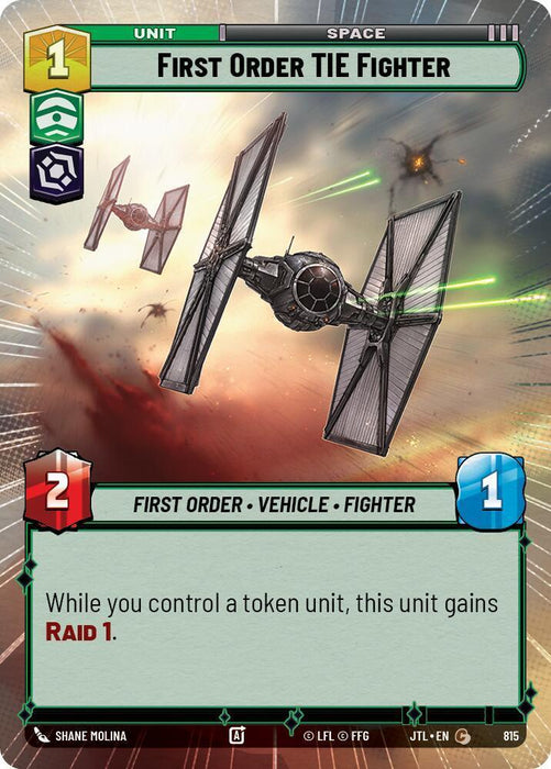 First Order TIE Fighter (Hyperspace Foil) (815) [Jump to Lightspeed] - for just $0.30! 
