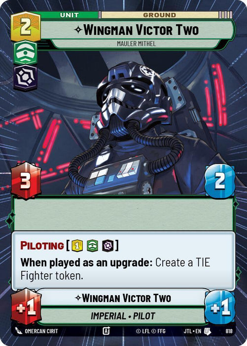 Wingman Victor Two - Mauler Mithel (Hyperspace Foil) (818) [Jump to Lightspeed] - for just $0.55! 