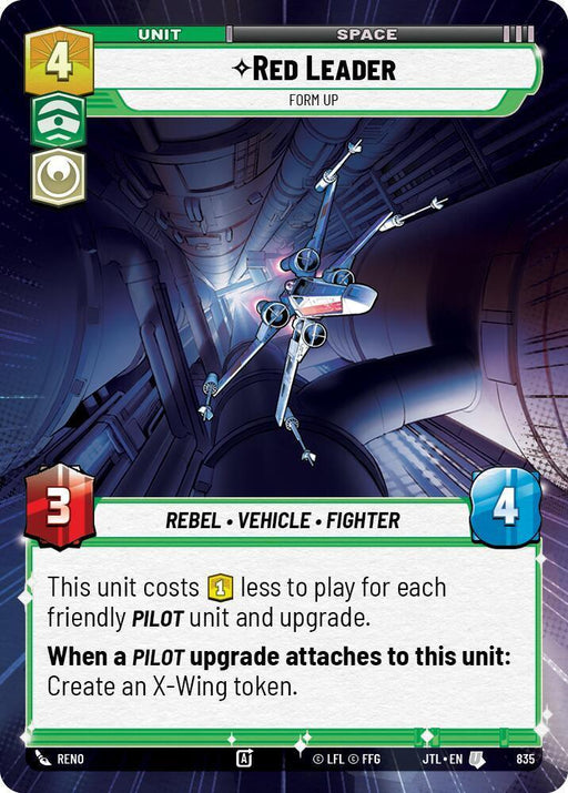 Red Leader - Form Up (Hyperspace Foil) (835) [Jump to Lightspeed] - for just $0.20! 