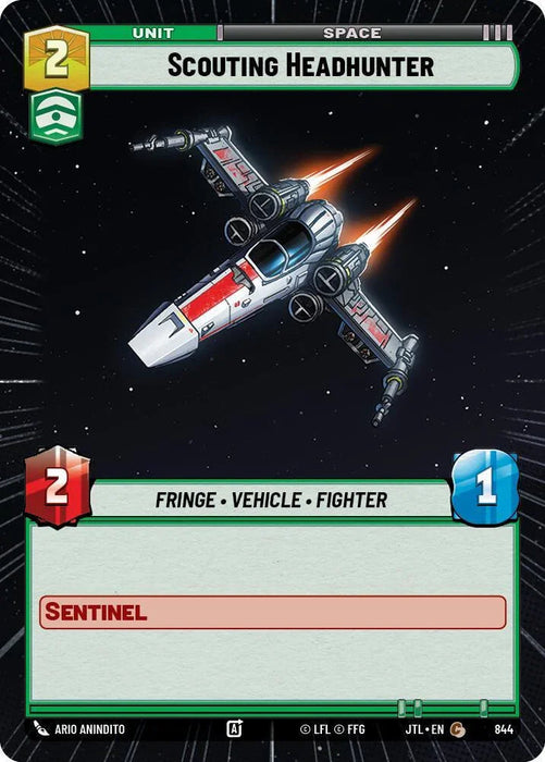 Scouting Headhunter (Hyperspace Foil) (844) [Jump to Lightspeed] - for just $0.15! 