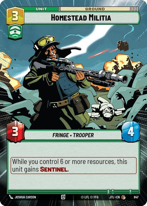 Homestead Militia (Hyperspace Foil) (847) [Jump to Lightspeed] - for just $0.10! 