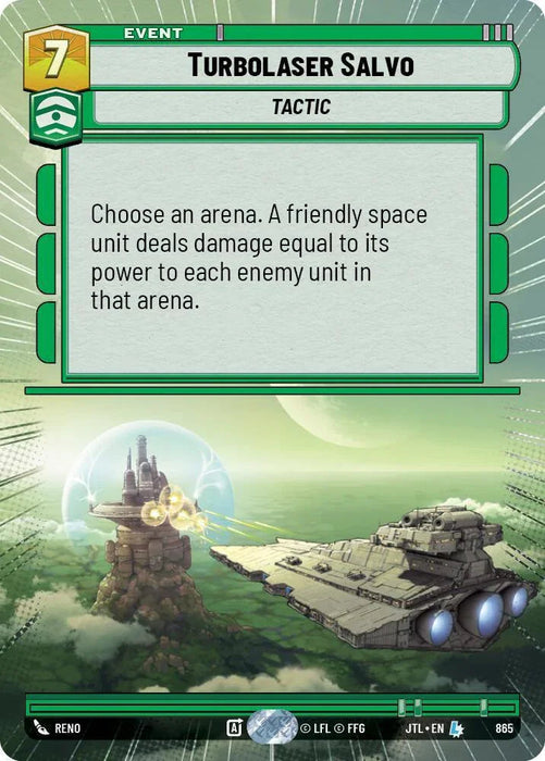 Turbolaser Salvo (Hyperspace Foil) (865) [Jump to Lightspeed] - for just $3.15! 