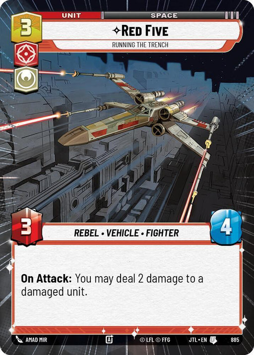 Red Five - Running the Trench (Hyperspace Foil) (885) [Jump to Lightspeed] - for just $0.50! 