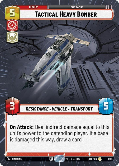 Tactical Heavy Bomber (Hyperspace Foil) (886) [Jump to Lightspeed] - for just $0.75! 