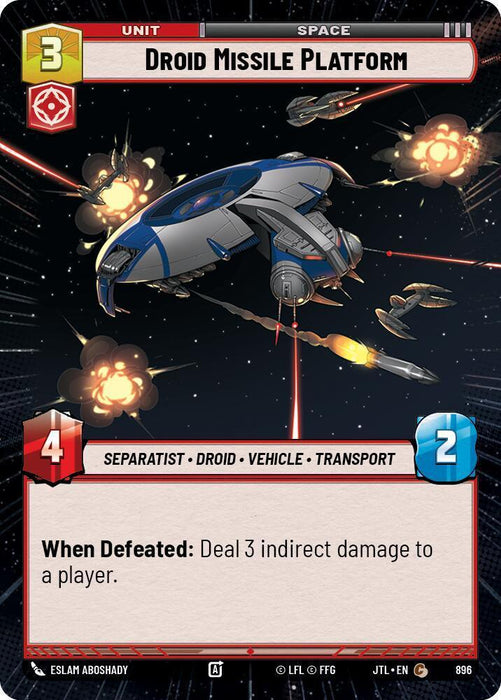 Droid Missile Platform (Hyperspace Foil) (896) [Jump to Lightspeed] - for just $0.60! 