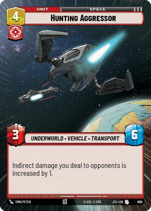 Hunting Aggressor (Hyperspace Foil) (899) [Jump to Lightspeed] - for just $0.25! 