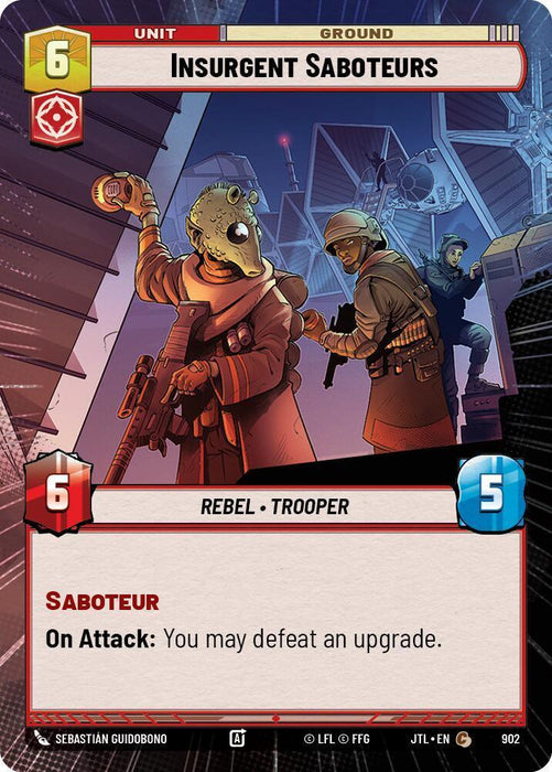 Insurgent Saboteurs (Hyperspace Foil) (902) [Jump to Lightspeed] - for just $0.10! 
