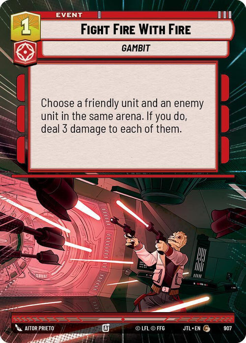 Fight Fire With Fire (Hyperspace Foil) (907) [Jump to Lightspeed] - for just $0.15! 