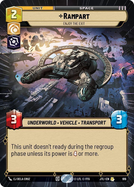 Rampart - Enjoy the Exit (Hyperspace Foil) (916) [Jump to Lightspeed] - for just $0.25! 