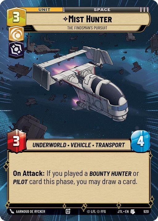 Mist Hunter - The Findsman's Pursuit (Hyperspace Foil) (920) [Jump to Lightspeed] - for just $0.20! 