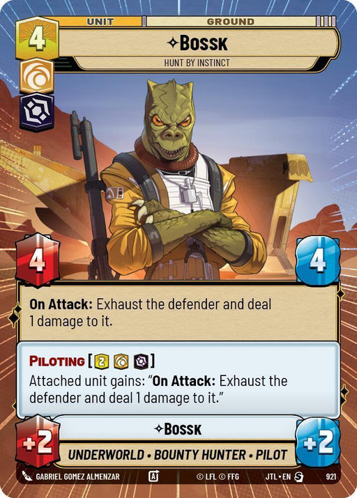 Bossk - Hunt By Instinct (Hyperspace Foil) (921) [Jump to Lightspeed] - for just $0.50! 
