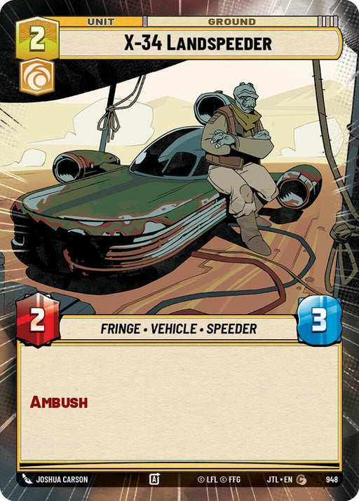 X-34 Landspeeder (Hyperspace Foil) (948) [Jump to Lightspeed] - for just $0.15! 