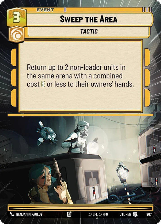 Sweep the Area (Hyperspace Foil) (967) [Jump to Lightspeed] - for just $0.15! 