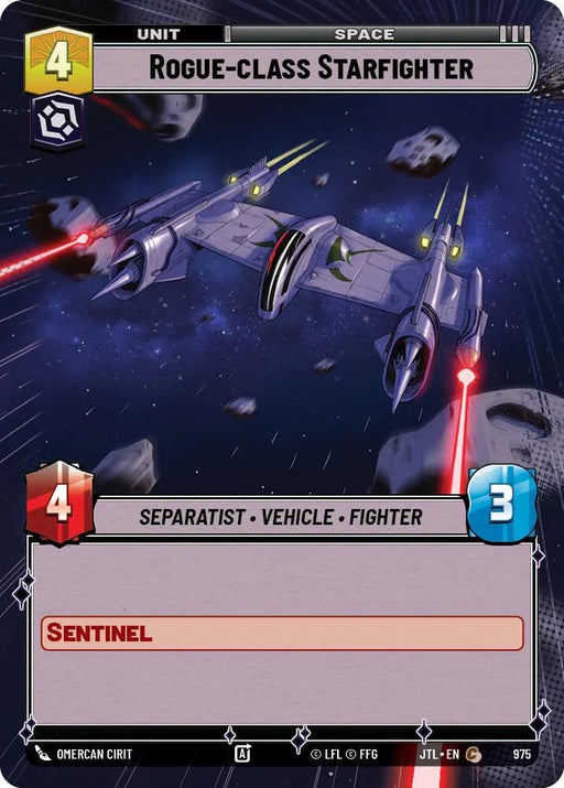 Rogue-class Starfighter (Hyperspace Foil) (975) [Jump to Lightspeed] - for just $0.10! 