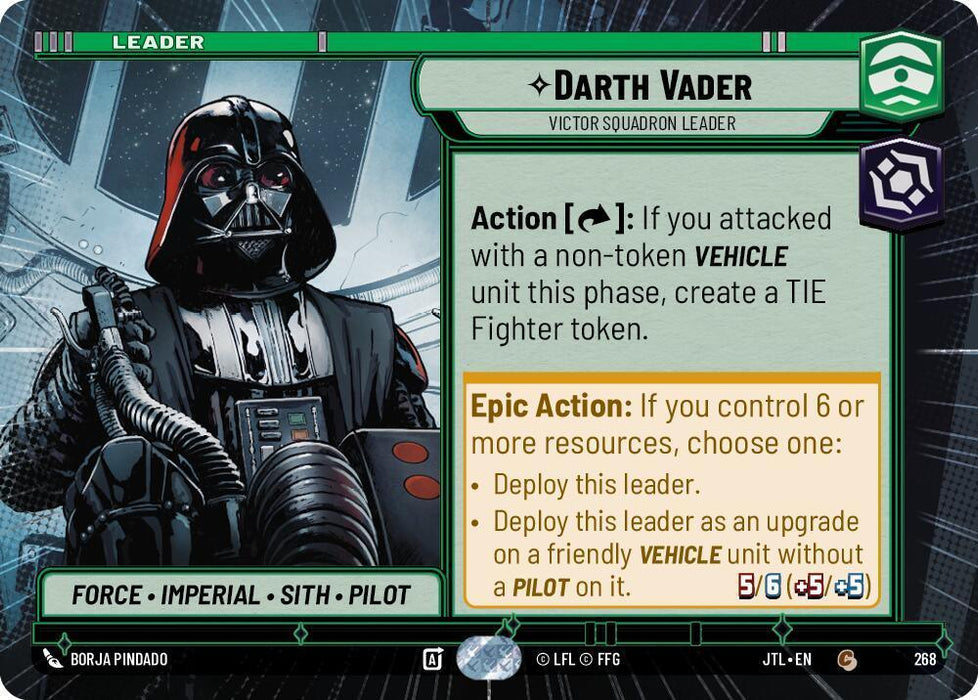 Darth Vader - Victor Squadron Leader (Hyperspace) (268) [Jump to Lightspeed] - for just $0.10! 