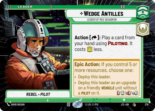 Wedge Antilles - Leader of Red Squadron (Hyperspace) (270) [Jump to Lightspeed] - for just $0.10! 