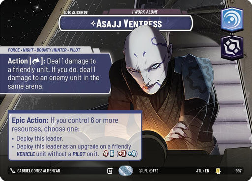 Asajj Ventress - I Work Alone (Showcase) (997) [Jump to Lightspeed] - for just $18.40! 