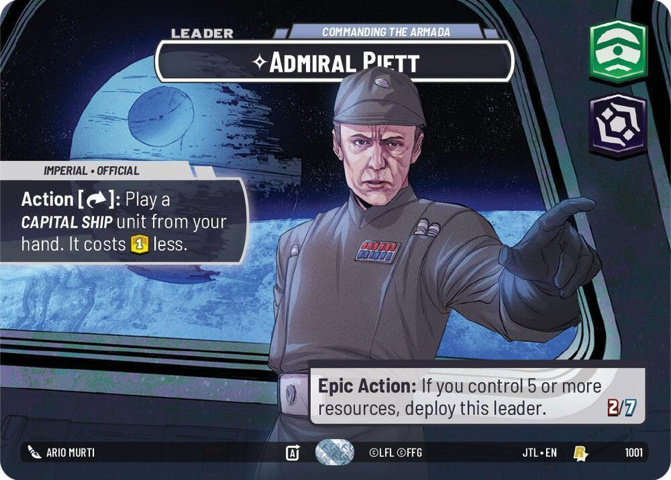 Admiral Piett - Commanding the Armada (Showcase) (1001) [Jump to Lightspeed] - for just $53.15! 