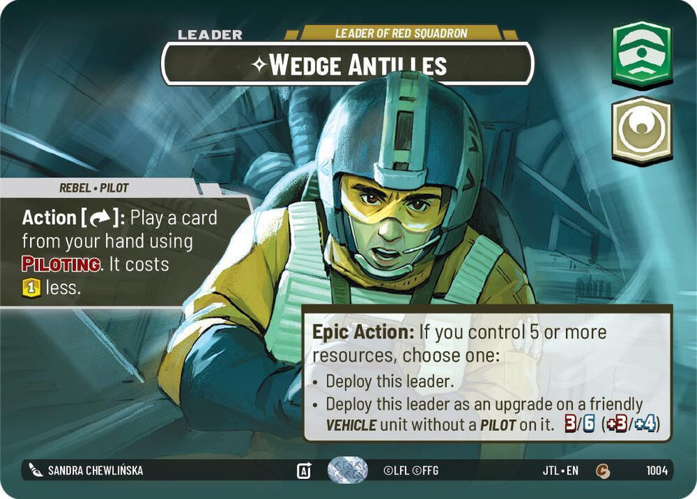 Wedge Antilles - Leader of Red Squadron (Showcase) (1004) [Jump to Lightspeed] - for just $17.45! 