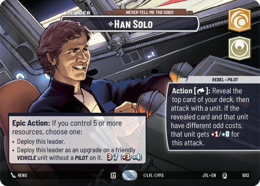 Han Solo - Never Tell Me the Odds (Showcase) (1013) [Jump to Lightspeed] - for just $25.05! 