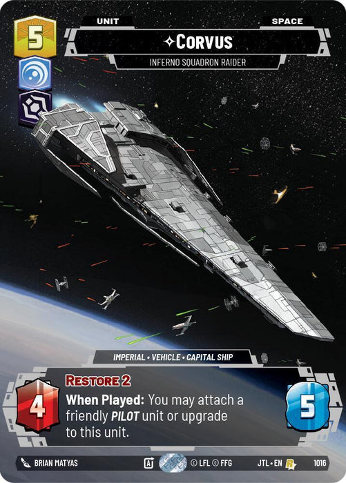 Corvus - Inferno Squadron Raider (Prestige) (1016) [Jump to Lightspeed] - for just $1.05! 