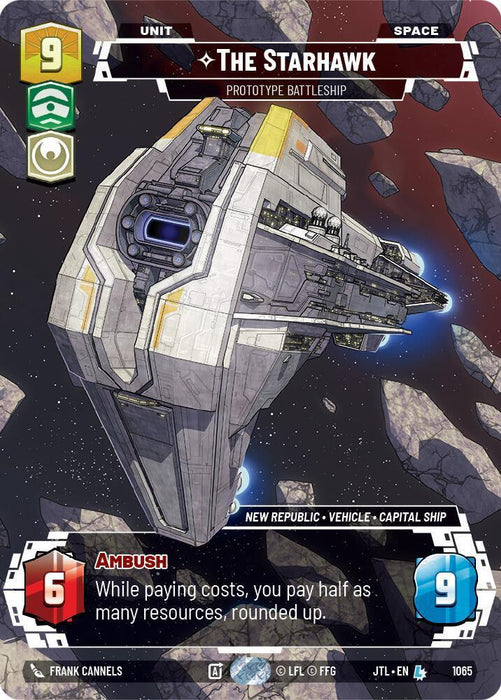 The Starhawk - Prototype Battleship (Prestige Foil) (1065) [Jump to Lightspeed] - for just $1.40! 