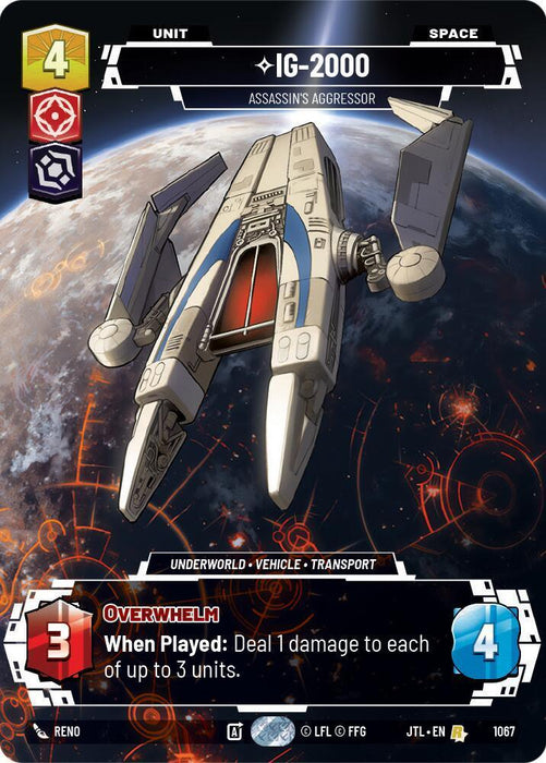 IG-2000 - Assassin's Aggressor (Prestige Foil) (1067) [Jump to Lightspeed] - for just $2.30! 