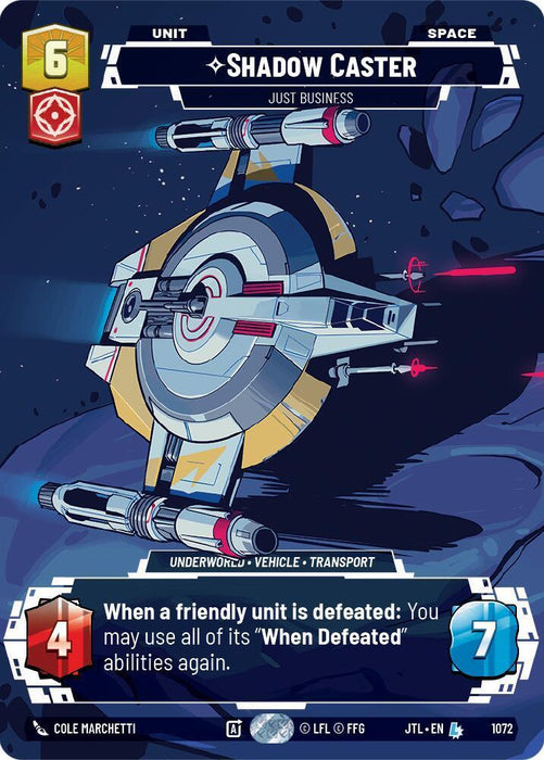 Shadow Caster - Just Business (Prestige Foil) (1072) [Jump to Lightspeed] - for just $0.90! 