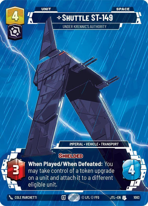 Shuttle ST-149 - Under Krennic's Authority (Prestige Foil) (1083) [Jump to Lightspeed] - for just $3.75! 