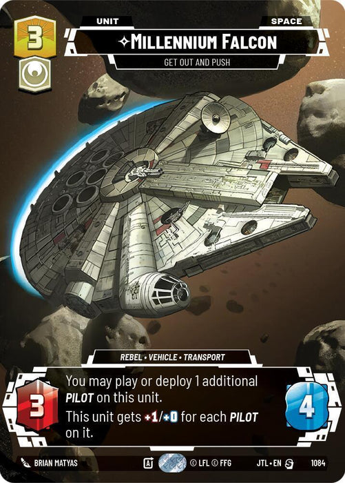 Millennium Falcon - Get Out And Push (Prestige Foil) (1084) [Jump to Lightspeed] - for just $5.45! 