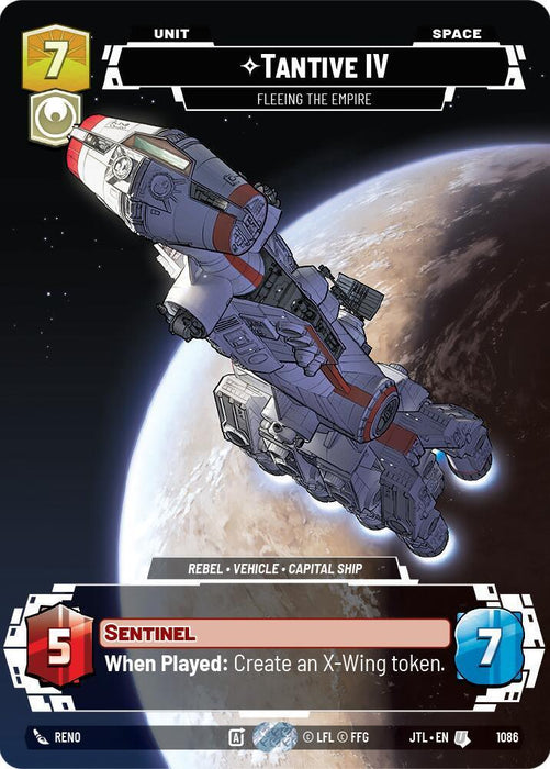 Tantive IV - Fleeing the Empire (Prestige Foil) (1086) [Jump to Lightspeed] - for just $1.70! 