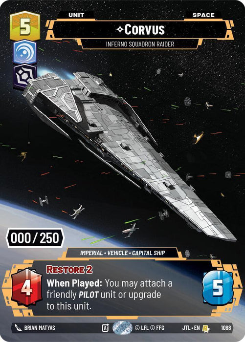 Corvus - Inferno Squadron Raider (Serialized) (1088) [Jump to Lightspeed] - for just $39.60! 