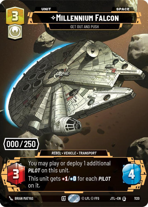Millennium Falcon - Get Out And Push (Serialized) (1120) [Jump to Lightspeed] - for just $152! 