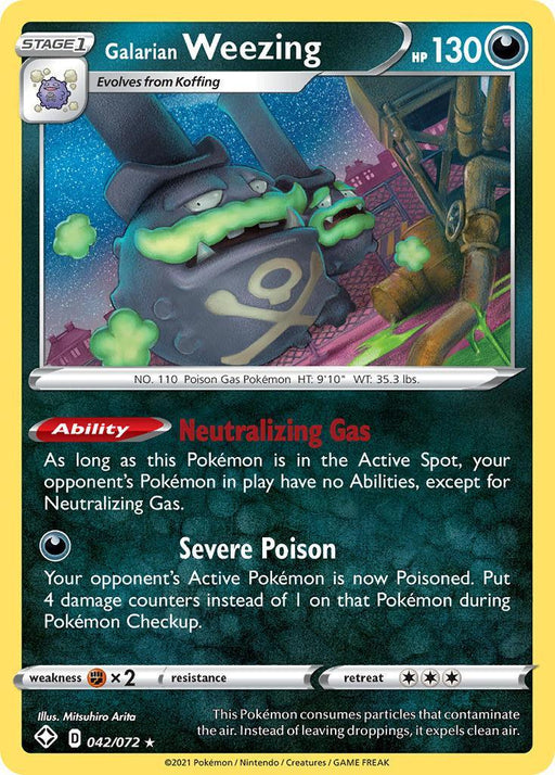 Galarian Weezing (042/072) [Sword & Shield: Shining Fates] - for just $0.15! 