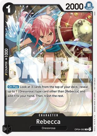 Rebecca (Tournament Pack 2025 Vol. 2) (OP04-092) - One Piece Promotion Cards - for just $0.15! 