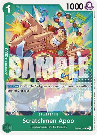Scratchmen Apoo (Tournament Pack 2025 Vol. 2) (EB01-015) - One Piece Promotion Cards - for just $0.18! 