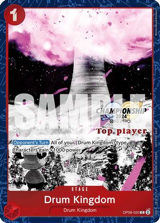 Drum Kingdom (Championship 2024 Top Player Pack Vol. 2) (OP08-020) - One Piece Promotion Cards Foil - for just $200! 