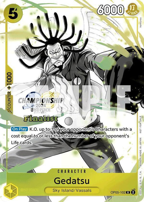Gedatsu (Championship 2024 Card Set Vol. 2) [Finalist] [One Piece Promotion Cards] - for just $82.05! 