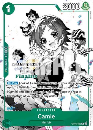 Camie (Championship 2024 Finalist Card Set Vol. 2) (OP06-025) - One Piece Promotion Cards Foil - for just $130.25! 