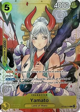 Yamato (Illustration Box Vol.1) (ST13-016) - One Piece Promotion Cards Foil - for just $9.55! 