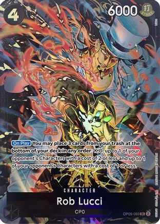 Rob Lucci (Illustration Box EX) (OP05-093) - One Piece Promotion Cards Foil - for just $35.38! 