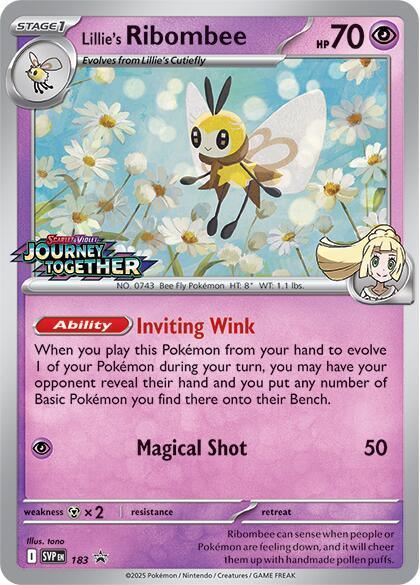 Lillie's Ribombee (183) [Scarlet & Violet: Black Star Promos] - for just $2.20! 