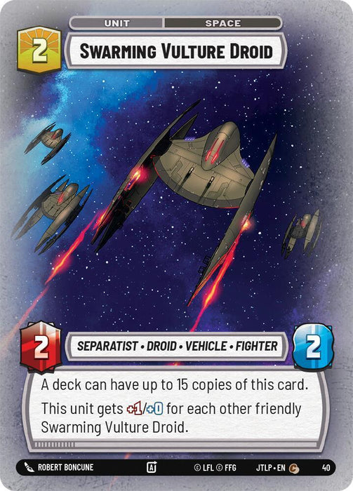Swarming Vulture Droid (Foil) (40) [Jump to Lightspeed: Weekly Play] - for just $0.35! 