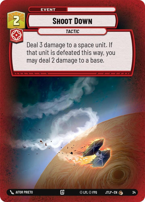 Shoot Down (Foil) (34) [Jump to Lightspeed: Weekly Play] - for just $0.10! 